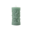 Greek Key Pillar Candle