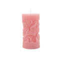 Greek Key Pillar Candle