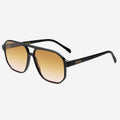 Billie Unisex Aviator Sunglasses - Black/Brown