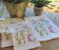 Limited Edition Watercolor Garden Party Flour Sack Towel