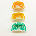 Citrus Slice Hand Painted Eco-Friendly Claw Clip