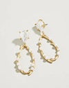 Sea Coral Pearl Earrings Pearl