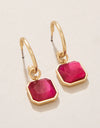 Chateau Convertible Hoop Earrings Optic Pink