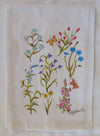 Limited Edition Watercolor Garden Party Flour Sack Towel