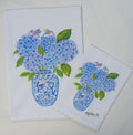 Limited Edition Hydrangeas Hummingbirds Flour Sack Napkins