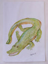 Watercolor Alligator (Limited Ed.) Kitchen Flour Sack Towel