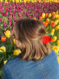 Hand-painted Strawberry Fruit Claw Hair Clip | Eco-Friendly