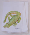 Watercolor Alligator (Limited Ed.) Kitchen Flour Sack Napkin