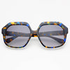 Stella Acetate Womens Octagonal Sunglasses - Blue Tortoise