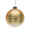 Snowy Forest Glass Ornament