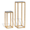 Drake Gold/lucite Pedestal