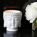 White Buddha Candle