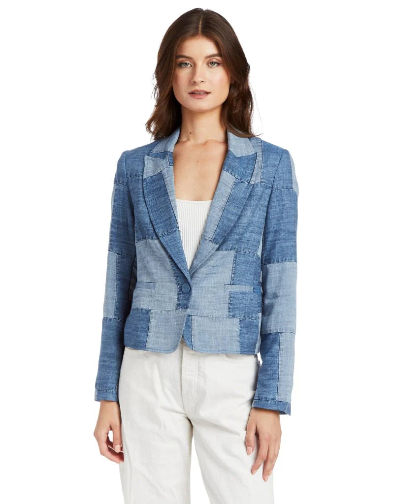 Milo Tencel Patch Blazer