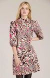 Vicky Cotton Pink Cheetah Dress