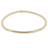 Classic Gold 2mm Bead Bracelet - Bliss Bar Gold