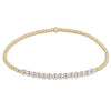 Gold Bliss 2mm Bead Bracelet - Pearl