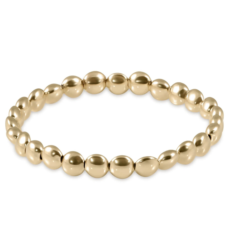 Honesty Gold 6mm Beaded Bracelet