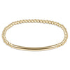 Bliss Bar 3mm Bead Bracelet - Gold