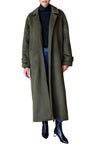 Army Wool Maxi Overcoat