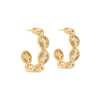 Monique Hoop Earrings - Gold/Cubic Zirconia