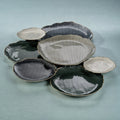 Enameled 7-Cluster Serveware Set