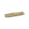 Braided Rectangular Glass Tray - Gold