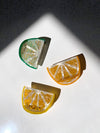 Hand-painted Citrus Slice Fruit Claw Hair Clip | Eco-Friendly