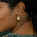 Cleopatra Classic Medium Hoop Earrings - Gold