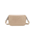 Faye Beige Recycled Vegan Crossbody Bag