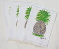 Limited Edition Watercolor Oyster Pineapple Flour Sack Towel