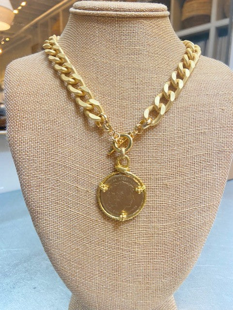 Grand Tour Coin Necklace